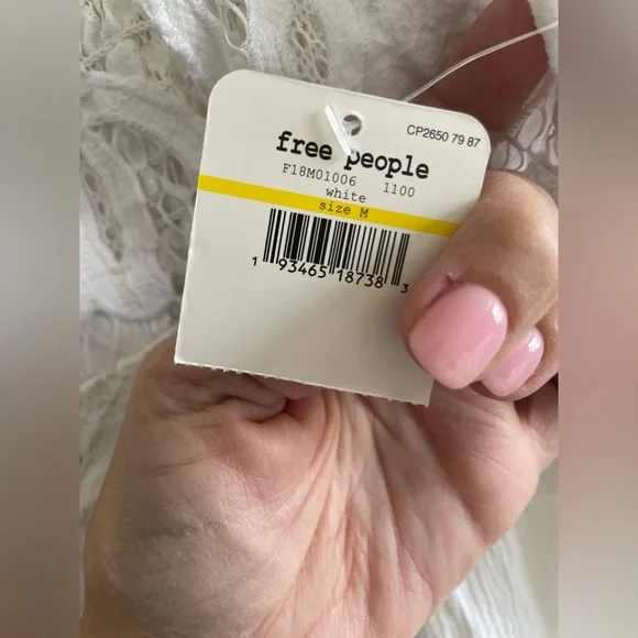 Free people medium white dress new with tags - Picture 3 of 5